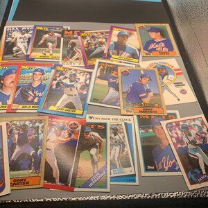 19ct 86-90 Topps New York Mets Misc Baseball Trading Cards NRMT